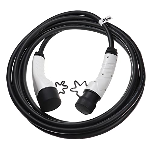 vhbw Cable Carga Tipo 2 a Tipo 2 Compatible con BMW Serie 3, 320e, 530e, 520e, 330e Coche eléctrico - Cable conexión, 1 Fase, 32 A, 7 kW, 7 m