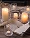 NITIME Hurricane Candle Holder Set of 3 Clear Candle Holders for Pillar Candles, Seeded Bubbles Glass Candle Holder for table centerpiece, Glass Cylinder Vases for Home, Patio and Wedding 8