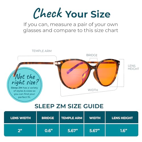 Image of Sleep ZM Blue Light Blocking & Light Sensitivity Glasses - 14 Lens Types for Comfort, Relaxation, Sleep & Relief