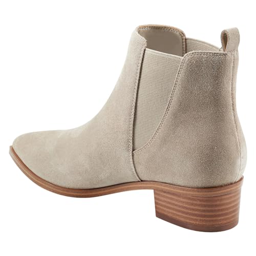 Women Fashion Pointed Toe Stretchy Ankle Boots Block Low Heel Casual Walking Booties Size 4-16 US3