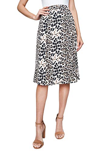 Sugar Lips womens Leopard Satin Slip Skirt, Leopard, Medium US