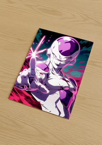 Image of NIJUKA Anime Printed Metal sheet Poster For Home And Room Decoration | For Anime Art Fans Boys And Girls (Friza)