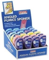 Titania Angled Pumice Sponge (Pack of 3)