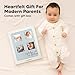 Baby Memory Book for Girls, Boys - 66 Pages Hardcover First 5 Years Newborn Journal, Milestone Baby Book Keepsake for New Parents, Minimalist Gifts, Milestone Photo Album, Gender Neutral (Sky Blue)