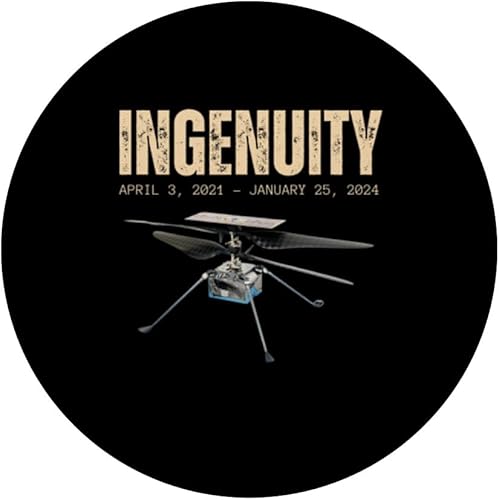 Miniatura 3 de Gracias Marte Helicóptero Ingenio Recuerdo Memorabilia PopSockets Estándar PopGrip