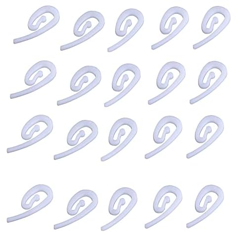 100PCS Plastic Curtain Hooks for Window Curtain or Door Curtain Cover