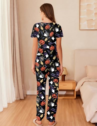 Image of Ekouaer Pajamas for Womens Set Soft 2 Piece Loungewear with Jogger Pants
