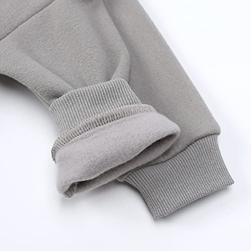 Image of MYGBCPJS Youth 2PCS Jogger Outfits Set Fleece Hooded + Sweatpants Boys Girls Athletic Sweatsuits Pullover Clothes