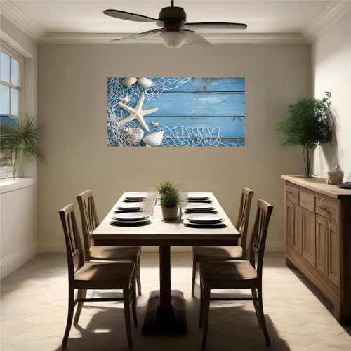 Vinilo decorativo para tapar imperfecciones de pared con motivos de conchas marinas 5