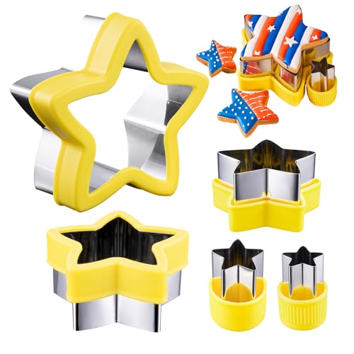 Etersion Star Cookie Cutter 5 Pieces 5 Sizes 1' To 4'