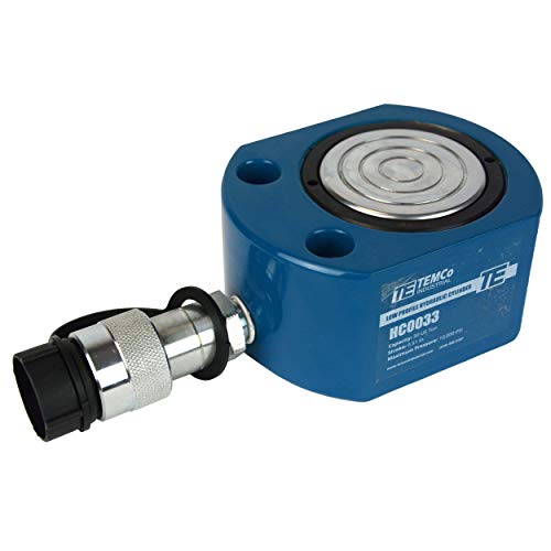 Image of TEMCo HC0033 Low Profile Height Hydraulic Cylinder Puck 30 Ton, 0.51 inch Stroke (Optional Tonnages Availiable)