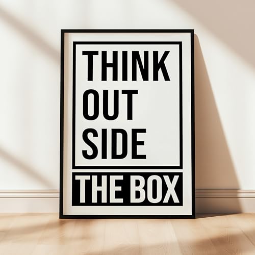 Image of COLOSSAL ART HOUSE Just Try Motivational Wall Frames for Living Room, Dining & Bedroom Wall Decoration - (13x17 Inch, Quote Frame) (THE BOX)