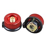 MoonyLI Outdoor Camping Stove Connector Conversion Head Type Valve Adapter Camping Stove Adapter Cartridge Piston Adapter Gas Stove Conversion Head Burner Adapter