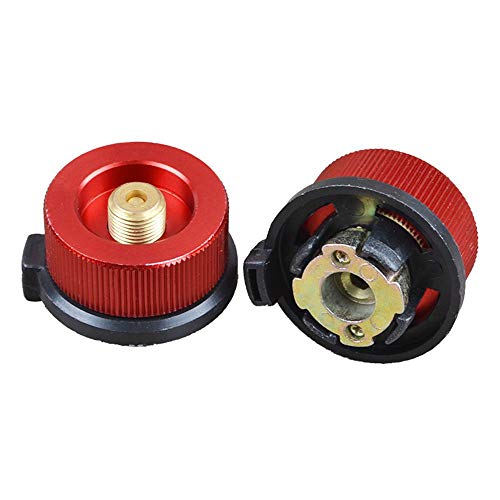 MoonyLI Outdoor Camping Stove Connector Conversion Head Type Valve Adapter Camping Stove Adapter Cartridge Piston Adapter Gas Stove Conversion Head Burner Adapter