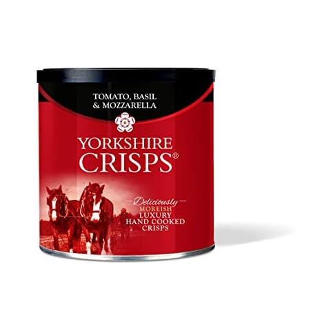 Yorkshire Crisps - Tomato Basil & Mozzarella 50g Drum Cover
