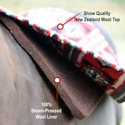 Image of Professional's Choice Fuse Saddle Pad | Navajo Top with Steam-Pressed Bottom