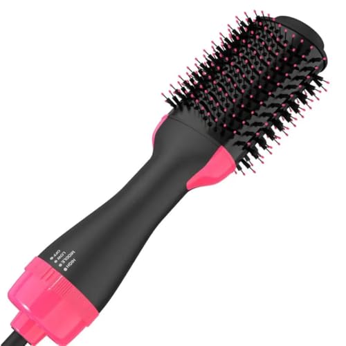 One-Step Asciugacapelli volumizzante, Tecnologia Ionica e Ceramica, Spazzola Ad Aria Calda, 4 in 1 Phon Ioni Elettrica per Capelli Corti e Lunghi, Asciugare Lisciare e Volume Capelli,1000W
