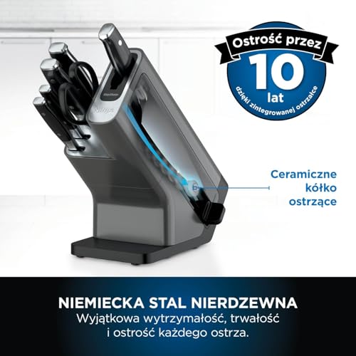 Ninja Foodi StaySharp blok na noże, czarny/srebrny, K32006EU