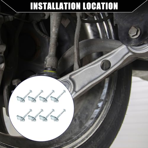 Hihaha Nein. W708770S436/XC3Z9900038AA LKW-Bettmontagesatz für Ford F250 F350 Super Duty 1999-2016 / Hintere Sturzschraube/Langlebig / 8er Set