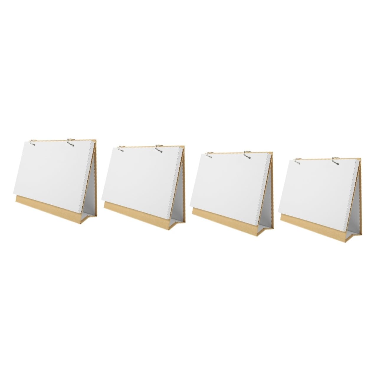 SEWACC 4stücke Diy Handgefertigter Tischkalender Blanko Kalender Selbstgestalten Für Büro Und Schule Mit Stabiler Bindung Für Kreative Freunde