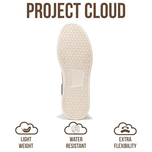 Image of Project Cloud Mens Sneakers - Eco-Crafted Leather Memory Foam Insole Dress Shoes for Men Non Slip Laced-Up Water-Resistant Mens Casual Shoes - Dress Sneakers 2026