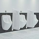 Solivagant Urinal Trennwand Wandmontage Keramik Weiß, Heimwerkerbedarf,Sanitärbedarf,Sanitärkeramik Armaturen,Toiletten Bidets,Urinale, 14.8 kg-143852