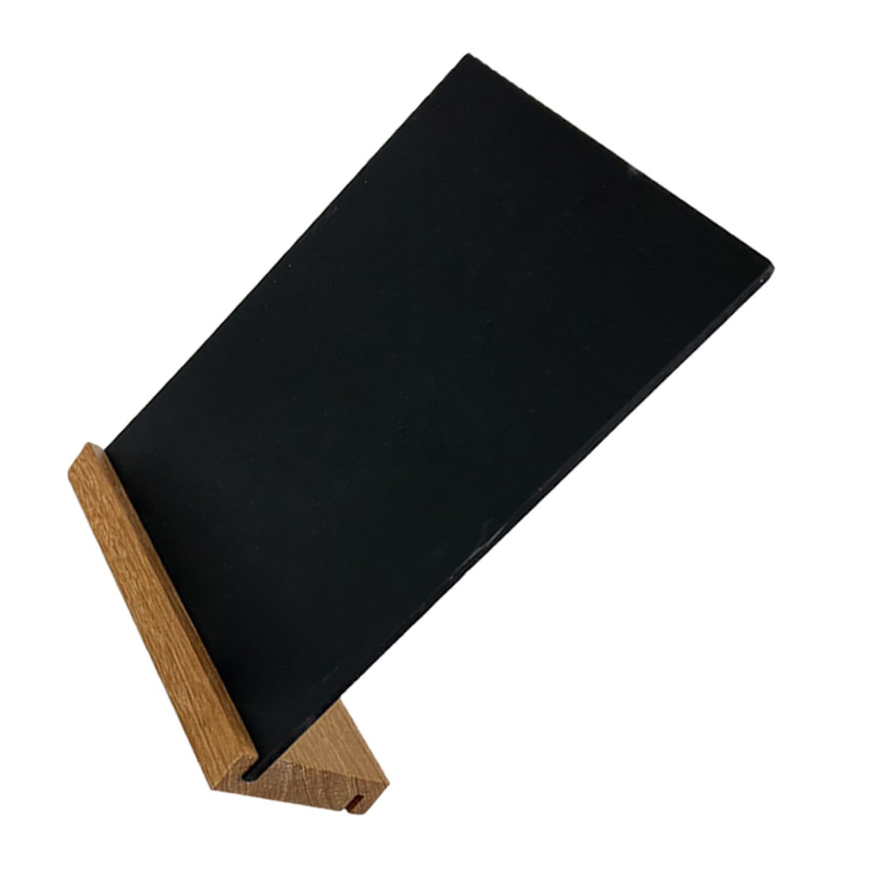 Artibetter Small Wooden Chalkboard Sign Tabletop Display Board for Menu Messages Reusable Mini Blackboard with Stand for Parties Weddings Events