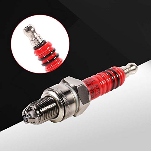 Image of Keenso Single Electrode Spark Plug for GY6, High Performance Spark Plug for Scooter ATV Quads GY6 50cc 110cc 125cc 150cc