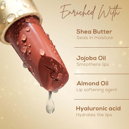 Image of RENEE H2O Hydrating Creme Lipstick-Ruby Haze, Super Glossy, Lightweight, Non-drying & Hydrating, Easy Glides Formula with Intense Pigment, Shea Butter, Hyaluronic Acid, Jojoba Oil Infused