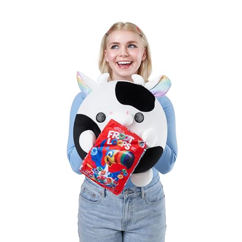 Snackles de Vaca Froot Loops: peluche suave sorpresa coleccionable de 35 cm 3