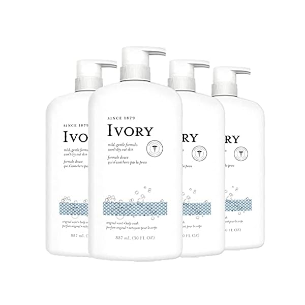 Ivory Body Wash Original Scent 30 oz, Pack of 4