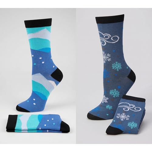 Image of Tipi Toe Women's Fun Patterned Dress Socks, 12-Pack Lightweight Colorful Crew Socks, Casual Novelty Assorted Designs