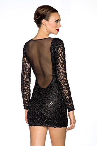 Robe de soirée noire robe cocktail chic femme pour gala - 2