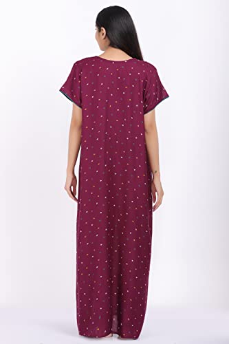 Image of Women's Alpine Mix Print Maxi Nightgown
