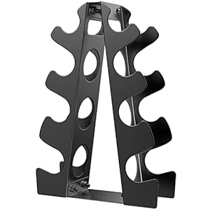 Okugafit Dumbbell Rack 4 Tier, Weight Rack for Dumbbells, Dumbbell Rack Stand Only, Small Dumbbell Storage Rack for Home…