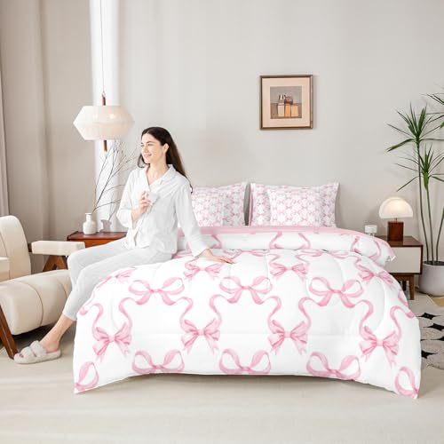 7-Pc Pink Bow Princess Bedding Set - $52.99 with Code I6DBLOGK