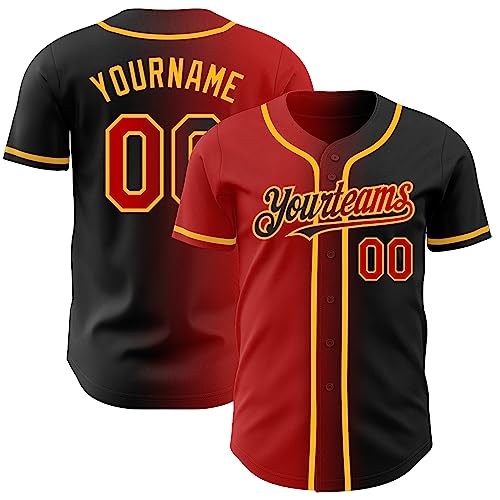 Custom Gradient Baseball Jersey Men Women Youth Personalized Baseball Shirts Sports Uniform Stitched Name Number Logo miniatura 1