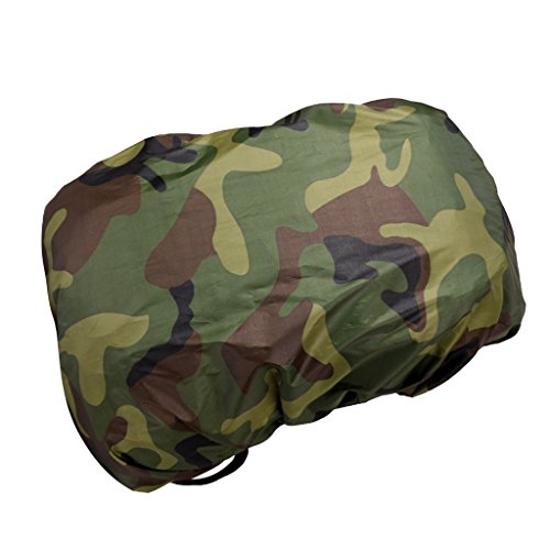 1x Impermeable Cubierta Funda De Bolsa Mochila De Lluvia De Polvo del Poncho De Viaje - Camuflaje, 24 * 15 * 2 cm