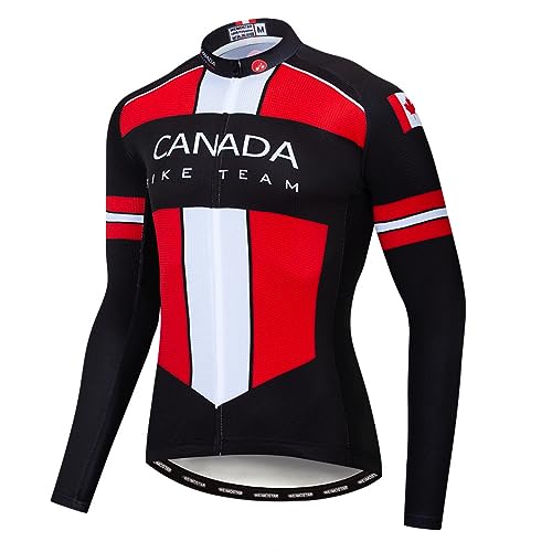 Maillots de cyclisme homme manches longues respirants pour VTT et motocross