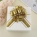 50Pcs 6 Inch Large Pull Bows Gift Wrapping Ribbon Bows for Christmas, Wedding, Valentine's Day (Gold)