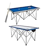 Triumph Sports 6’ Portable Pop Up Folding Air Hockey Table with Folding Legs, Instant Assembly and...