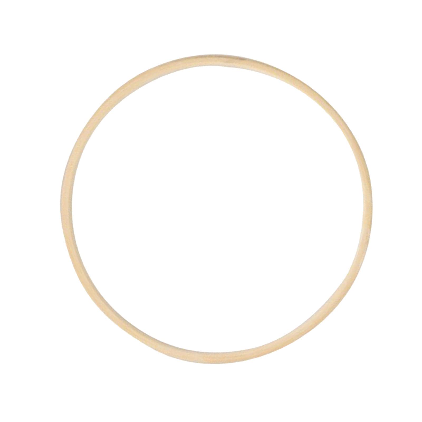Milageto Multicolor Wooden Bamboo Floral Hoop, Macrame Craft Hoop Rings For Diy Wreath Decor, Crafts Making, 26Cm