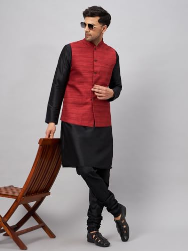 Image of VM Men's Jacket, Kurta and Pyjama Set