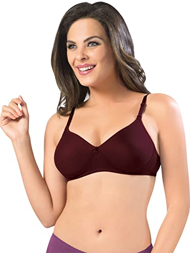 Image of SONARI Women's Non-Padded T-Shirt Bra | Wire-Free, Medium Coverage, Comfortable Polyester-Cotton Blend Fabric | Adjustable Straps, Ideal for Sports Catwalk