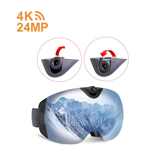 Image of OhO 4K Smart Ski Goggles, WiFi Camera Snowboard Goggles with UV Protection, Anti Fog (Men /Women)