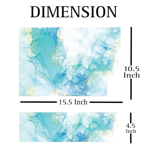 Image of Full Laptop Skin Bubble-Free HD Quality Sticker for Laptops Upto 15.6 inch Compatible with Apple /Dell /HP /Lenovo /Acer /Asus /Sony (Dustproof|Waterproof|Scratchproof|Reusable)-BL Marble FL ANM3