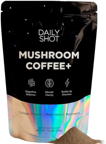 Everyday Dose Coffee+ Set of 3 — Mushroom Coffee with Collagen Protein & Nootropics | Boost Energy, Focus, Mood & Gut Health