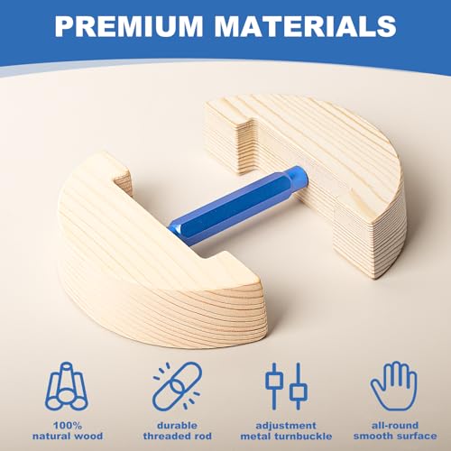 Image of Hat Stretcher for Fitted Hats, Cowboy Hat Stretcher Fitted Hat 7 to 8 1 /2, Adjustable Wooden Hat Jack Stretcher Fits All Caps