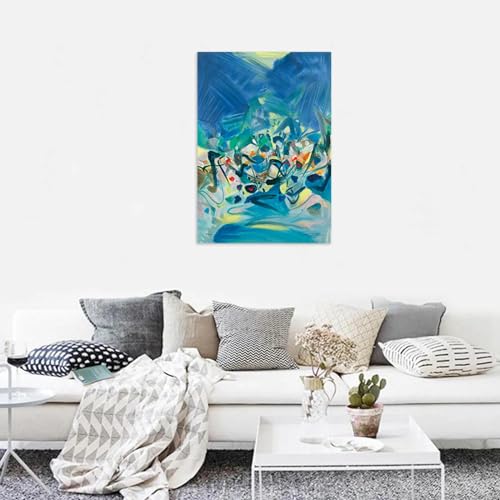 Impression sur toile abstrait DEEBOW tableau moderne 30x45cm sans cadre - 4