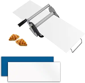 12-inch Manual Stainless Steel Folding Dough Sheeter Machine with Adjustable Thickness